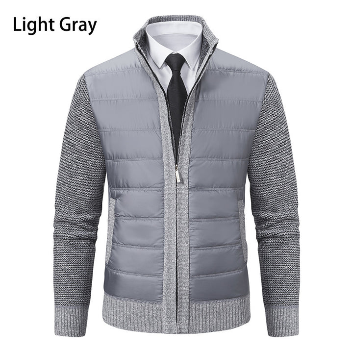 Men's sporty hybrid jacket with moisture-regulating material and modern knit design Lisslune