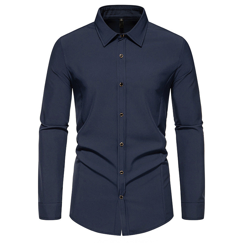 Men's fashionable long-sleeve shirt with elegant cut Lisslune