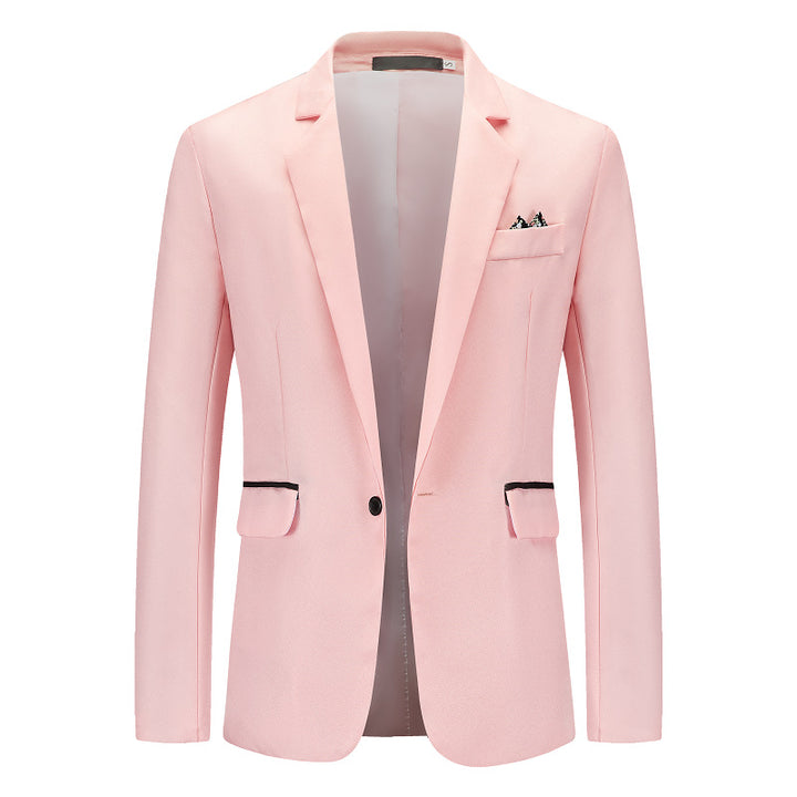 Men's Elegant Suit Blazer with Fine Structure and Modern Cut Lisslune