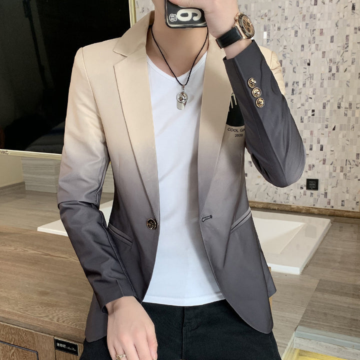 Men's Modern Gradient Blazer Lisslune
