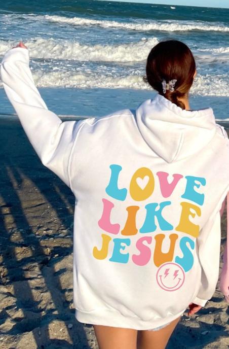 Women's Oversized Hoodie with Colorful Print Lisslune