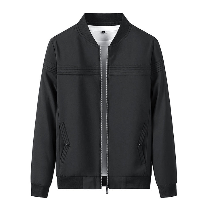 Men's Fashionable Transitional Jacket with Textured Design Lisslune