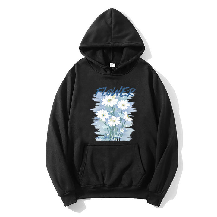 Women's hoodie with floral graphic print Lisslune