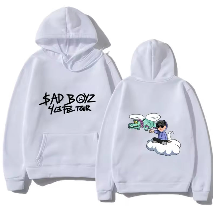 Women's Hoodie with Creative Print and Comfortable Kangaroo Pockets Lisslune
