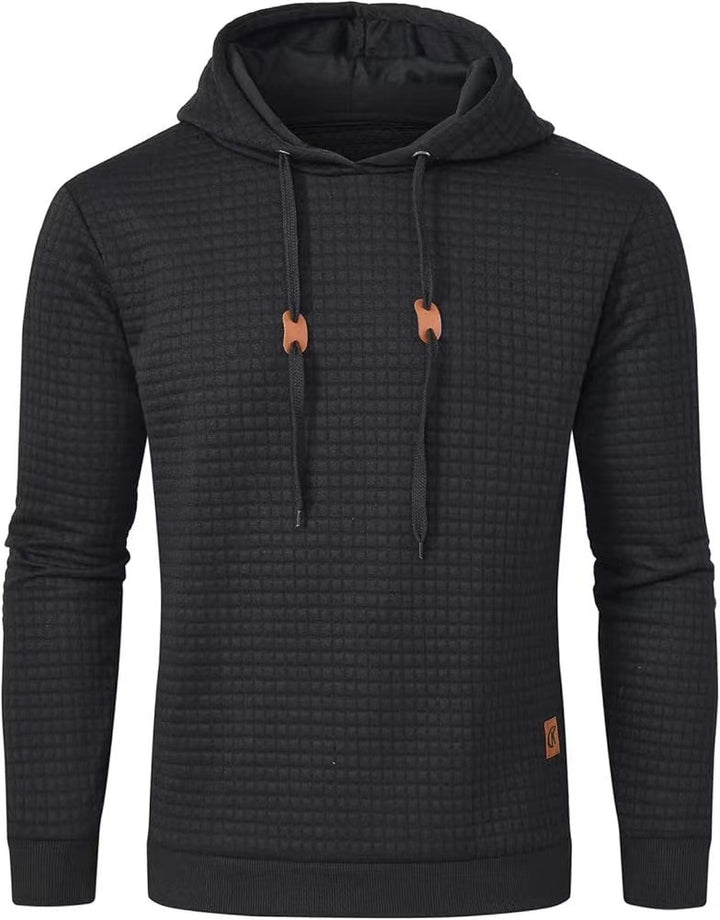 Men's hooded sweatshirt made of textured fabric Lisslune