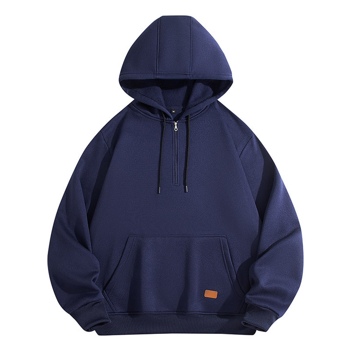 Men's stylish hoodie with half zip and comfortable fit Lisslune