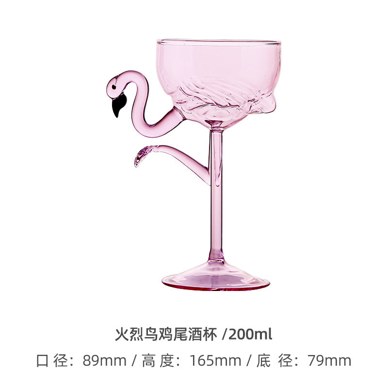 Rynx | Autumn Apartment Decor Creative Romantic Love Glass Goblet High-Quality Wine Goblet Design Sense Engagement Gift Goblet