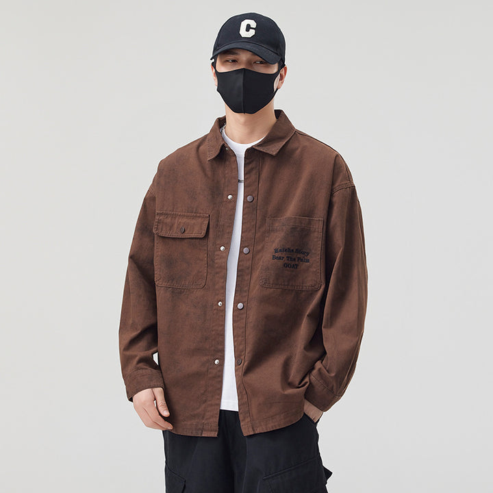Men's Oversized Shirt Jacket Lisslune