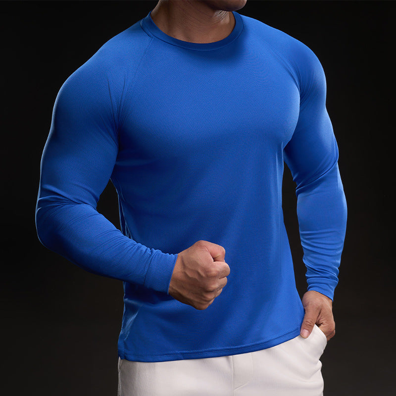 Men's Sporty Long Sleeve Shirt Made Of Breathable Fabric Lisslune