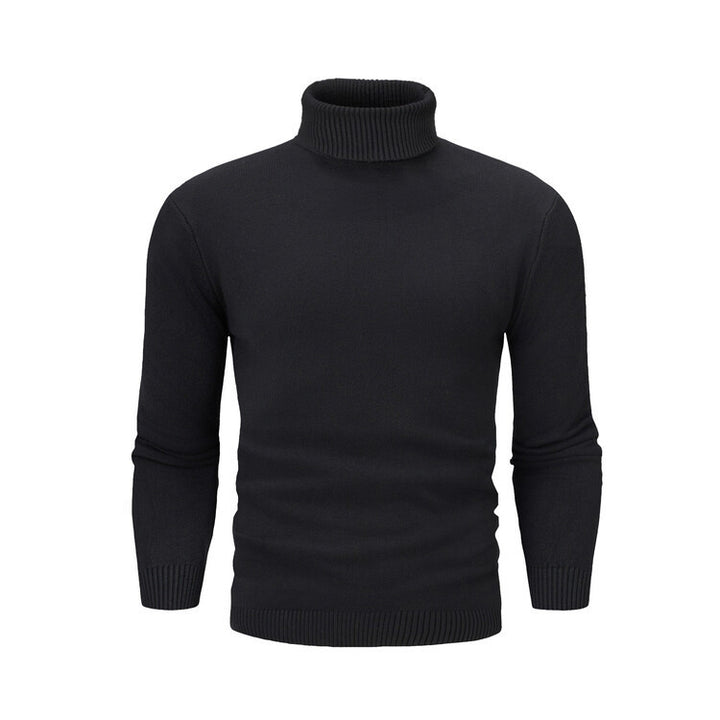 Men's elegant turtleneck sweater made of fine merino wool Lisslune