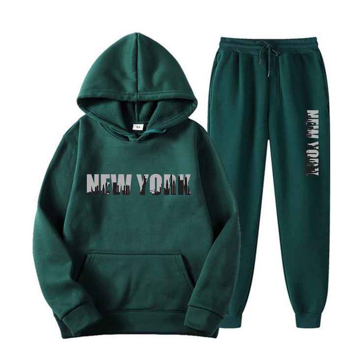 Women's sporty tracksuit with stylized New York print Lisslune