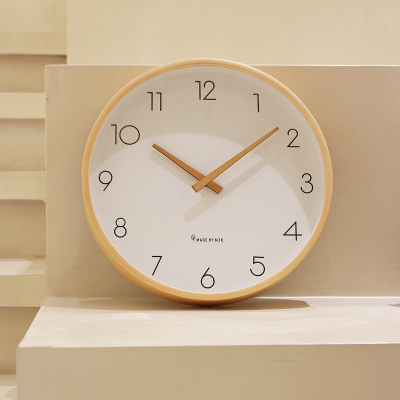 Lisslune | Nordic Minimalist Wood Silent Wall Clock