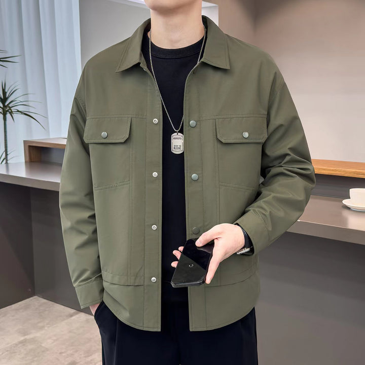Men's Casual Utility Jacket with Practical Pockets Lisslune