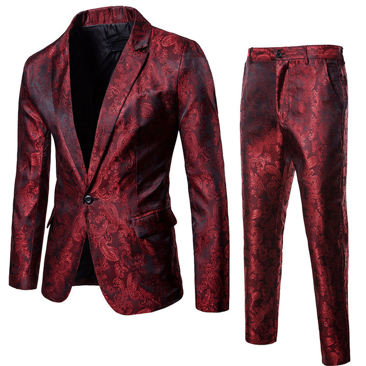 Men's elegant suit set with luxurious pattern Lisslune