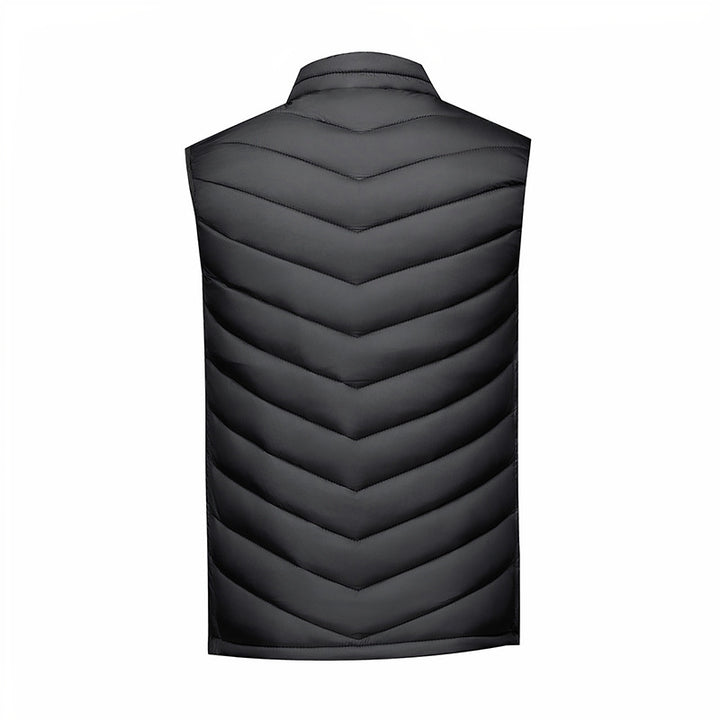 Men's Reversible Vest with Innovative Quilting Technique and Side Slip Pockets Lisslune