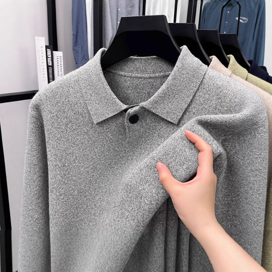 Men's polo shirt with modern textured fabric Lisslune