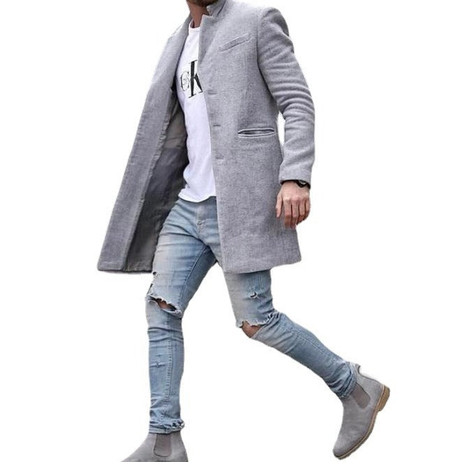 Men's elegant long coat Lisslune