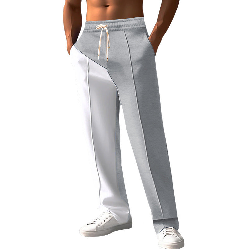 Men's sporty leisure pants with innovative cut and contrast details Lisslune