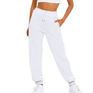 Women's comfortable jogging pants with elastic waistband and side pockets Lisslune