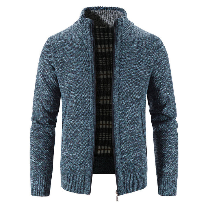 Men's cardigan with innovative heat-insulating inner lining Lisslune