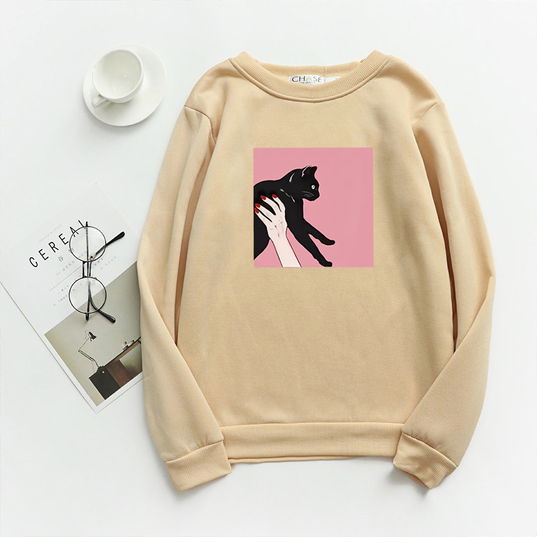 Women's casual sweatshirt with creative animal design Lisslune