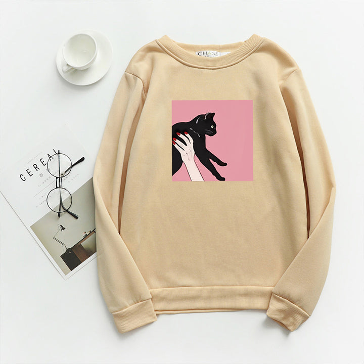 Women's casual sweatshirt with creative animal design Lisslune