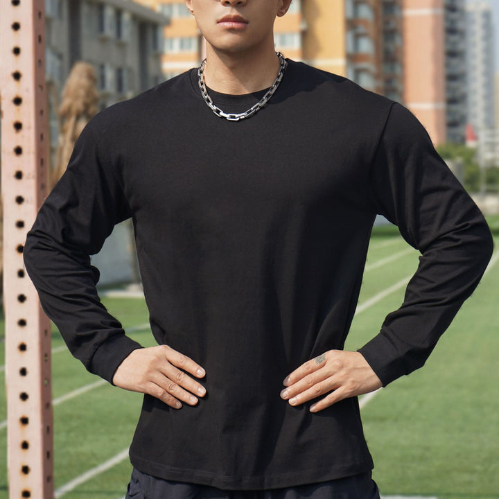 Men's long sleeve shirt made of high-quality cotton with breathable texture Lisslune