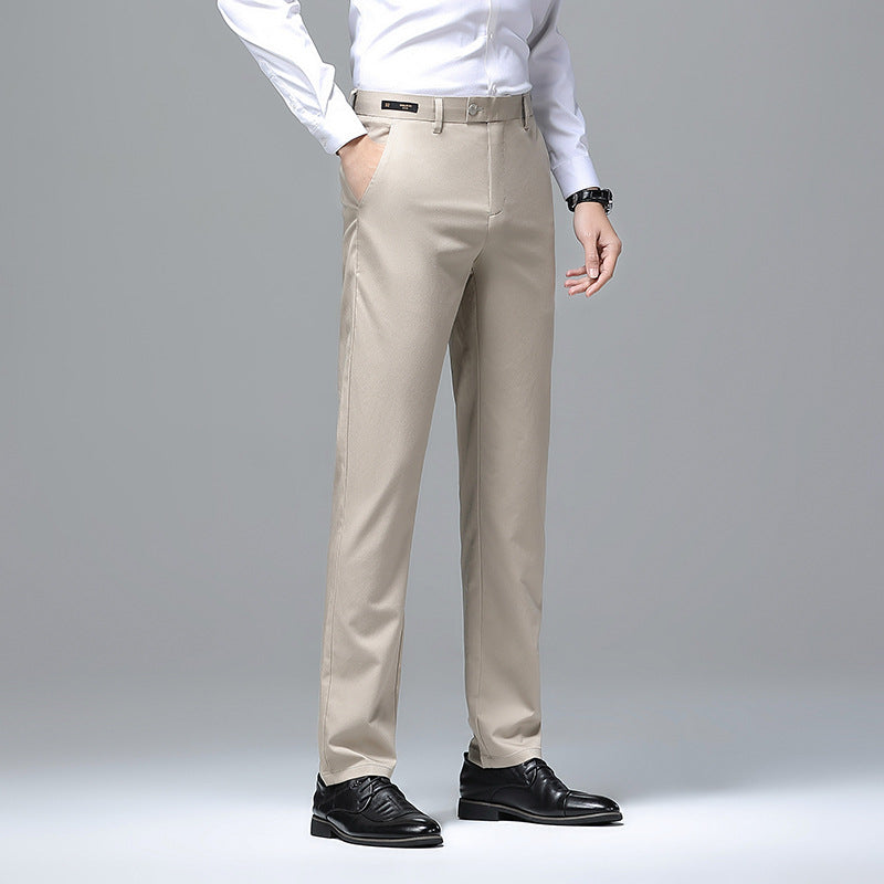 Men's Elegant Slim-Fit Suit Trousers Lisslune