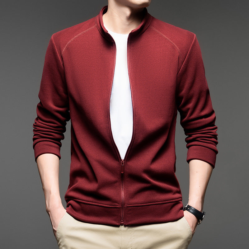 Men's sporty zip sweater with breathable material Lisslune