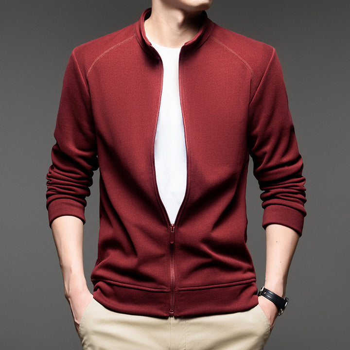 Men's sporty zip sweater with breathable material Lisslune