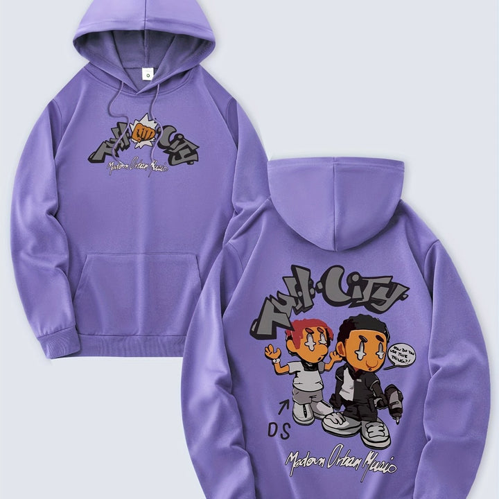 Women's hoodie with original comic design and artistic print Lisslune