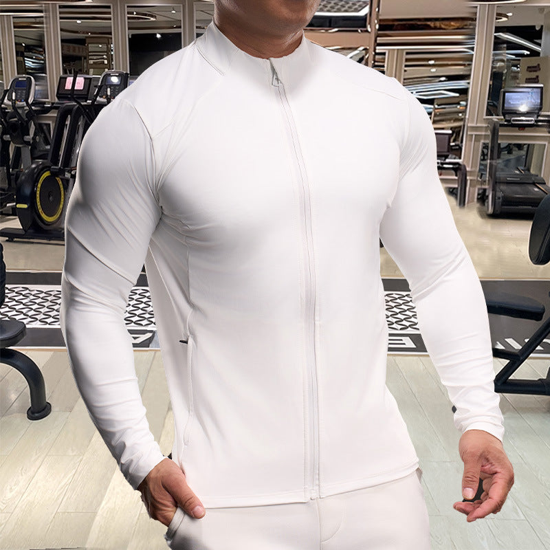 Men's Sports Jacket with Breathable Material and Integrated Zipper Lisslune
