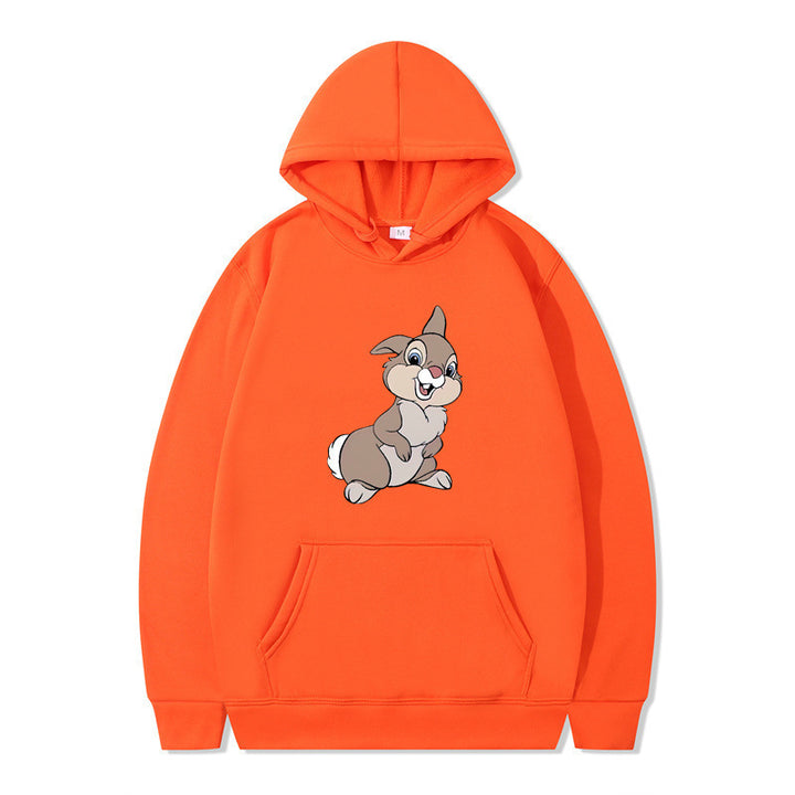 Women's hooded sweatshirt with cute rabbit design and comfortable kangaroo pockets Lisslune