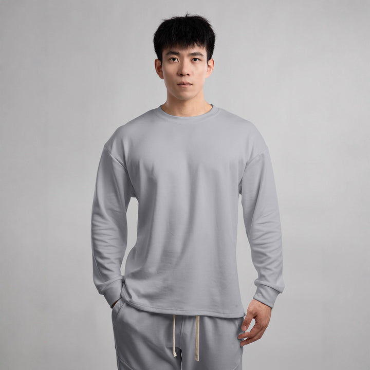 Men's Casual Long Sleeve Shirt with Soft Grip and Relaxed Fit Lisslune