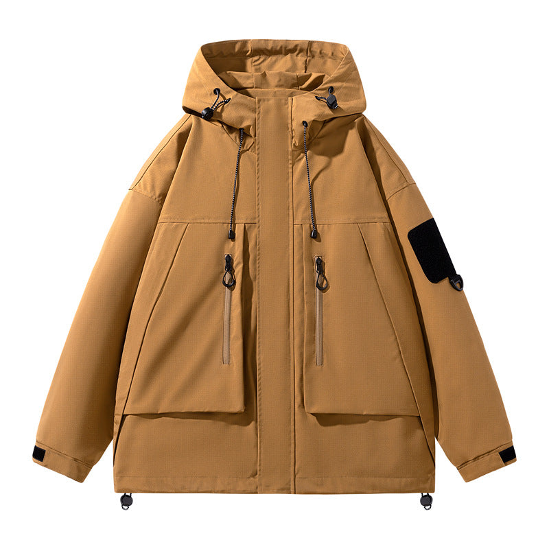 Men's Waterproof Outdoor Jacket with Numerous Function Pockets Lisslune