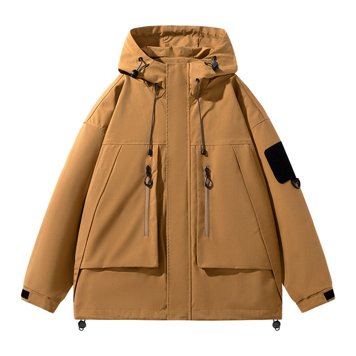 Men's Waterproof Outdoor Jacket with Numerous Function Pockets Lisslune