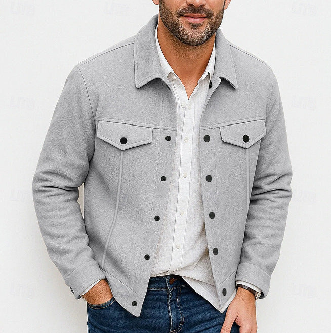 Men's stylish utility jacket with padded pockets Lisslune