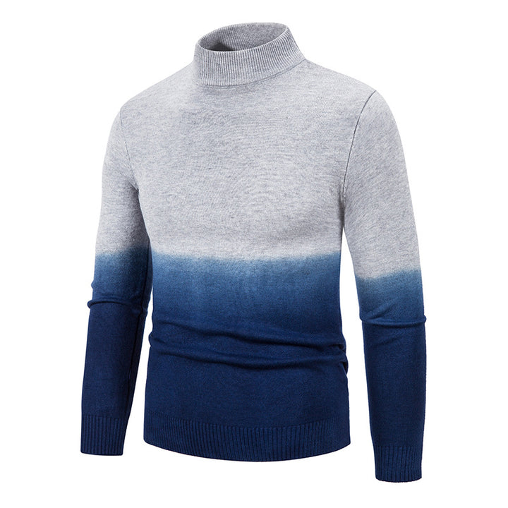 Men's turtleneck sweater with gradient Lisslune