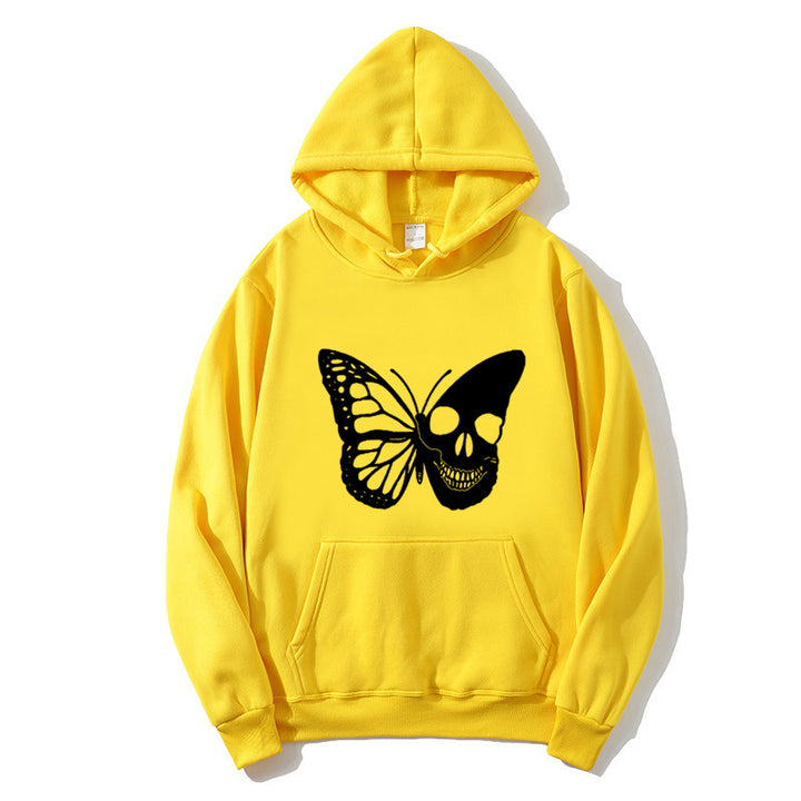 Women's hoodie with creative butterfly skeleton design Lisslune