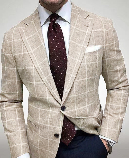 Men's elegant linen blazer with slim fit Lisslune