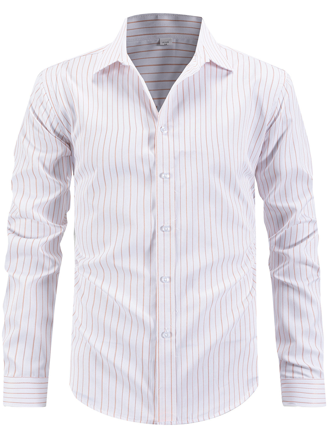 Men's striped long-sleeve shirt with modern cut and comfortable fit Lisslune
