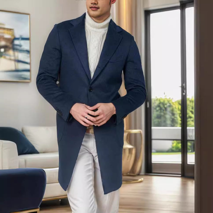 Men's elegant cotton trench coat with stylish pockets and modern cut Lisslune