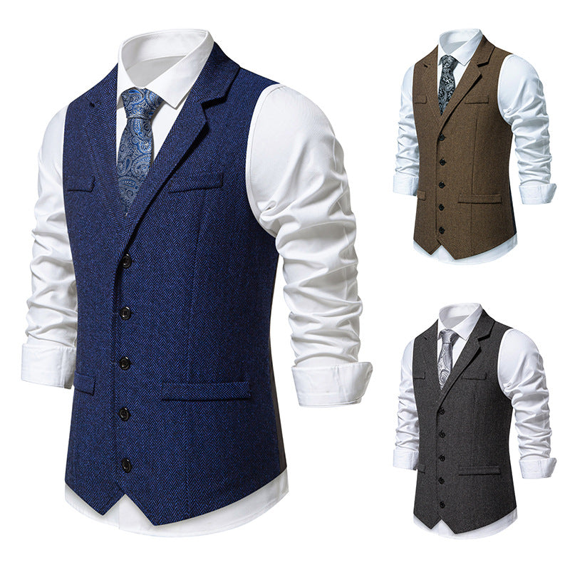 Men's elegant suit vest made of high-quality fabric Lisslune