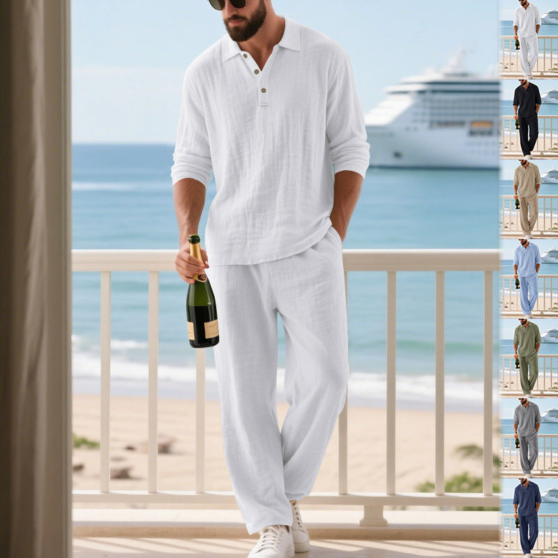 Men's Casual Leisure Set made of breathable material Lisslune