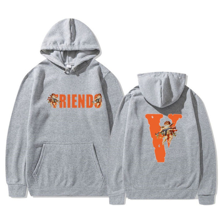 Women's hoodie with characteristic front and back print Lisslune