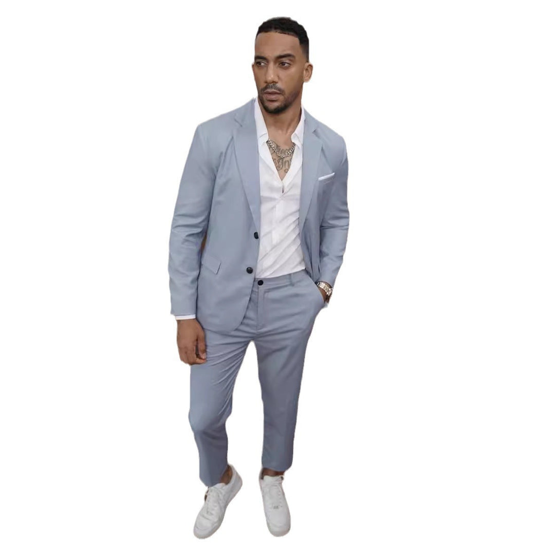 Men's Elegant Suit with Light Cut and Narrow Lapel Lisslune