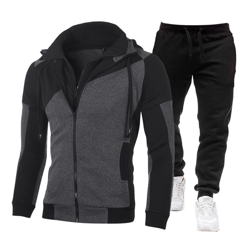 Men's Functional Tracksuit Set with Ergonomic Cut and Zip Pockets Lisslune