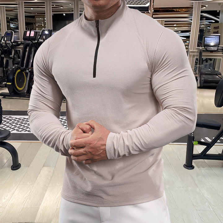Men's functional shirt with half zipper and breathable structure Lisslune