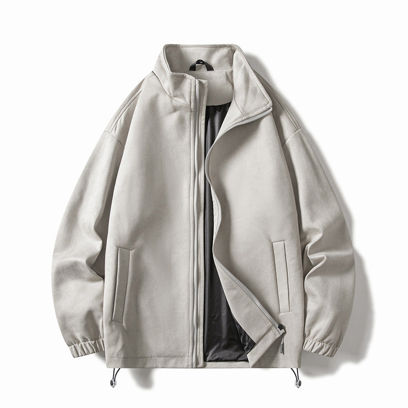 Men's fleece jacket with elastic cuffs and practical pockets Lisslune