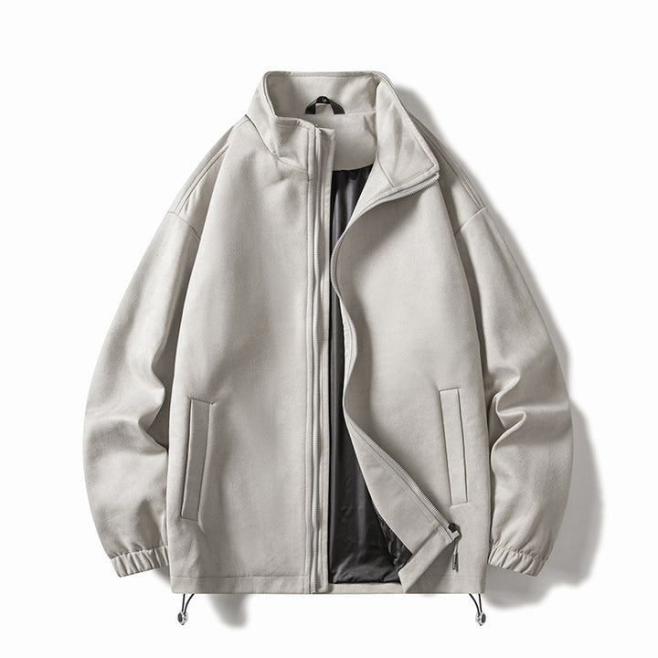 Men's fleece jacket with elastic cuffs and practical pockets Lisslune